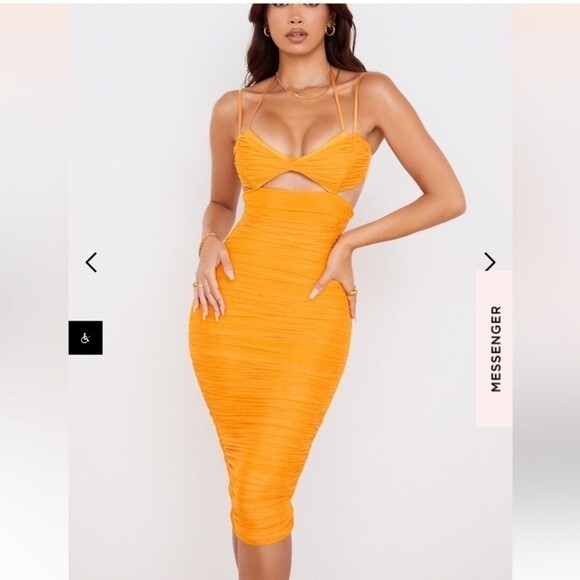 House of CB Dresses & Skirts - House of CB Tibi Dress in Tangerine Size Extra Small